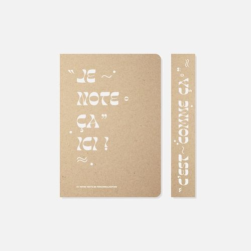 Carnet N21 souple broché kraft N°44
