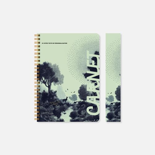 Carnet N21 souple spirale pointillisme N°89