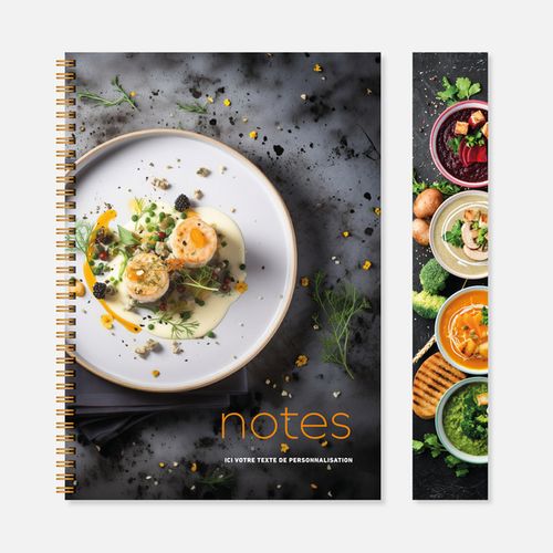 Carnet N30 rigide spirale gastronomie N°253