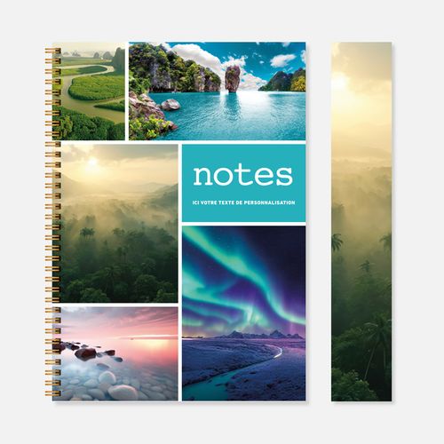 Carnet N30 rigide spirale paysages N°232