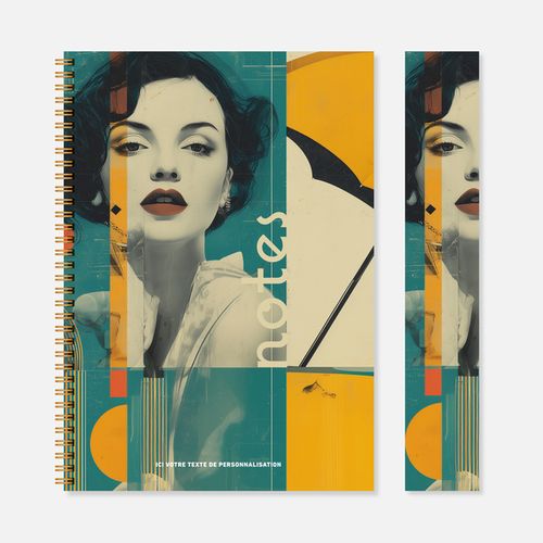 Carnet N30 rigide spirale vintage N°251