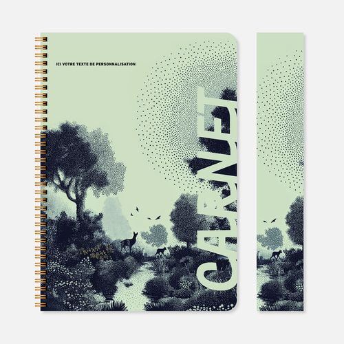 Carnet N30 souple spirale pointillisme N°89