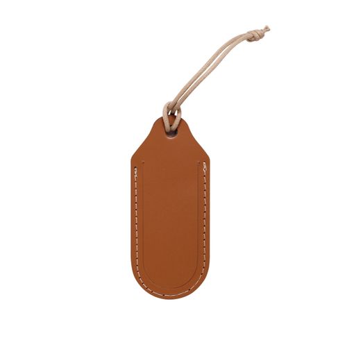 Porte-étiquette bagage cuir régénéré