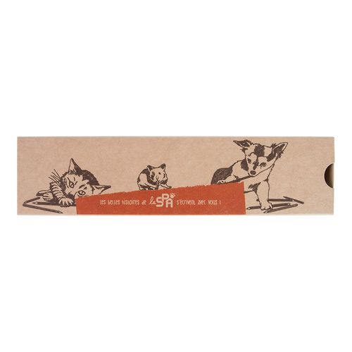 Étui-fourreau Kraft 10 crayons