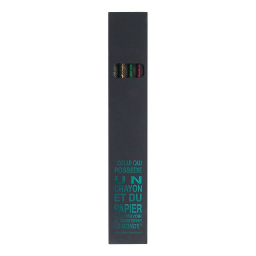 Étui carton Black 4 crayons