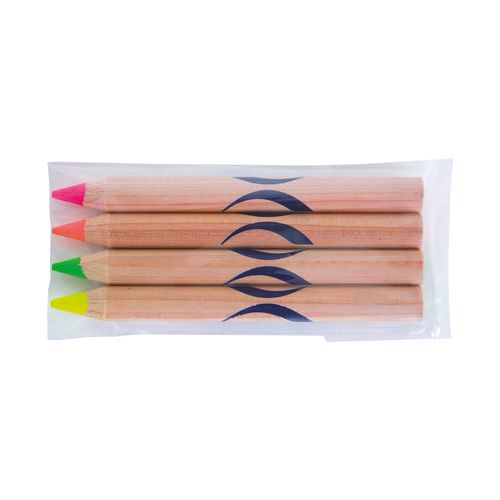 Sachet 4 surligneurs naturel 8,7cm
