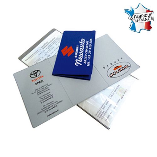 Porte carte grise 3 volets