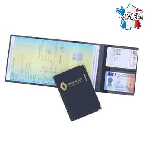 Porte carte grise 4 volets