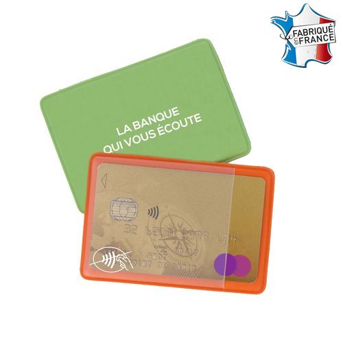 Étui 1 carte soudé 'anti-RFID' (anti fraude)