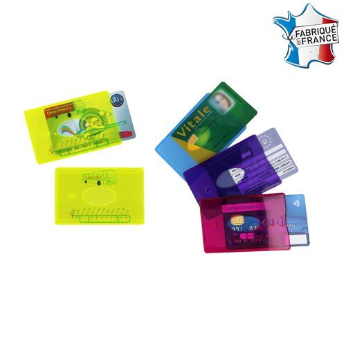 Étui rigide translucide 1 carte