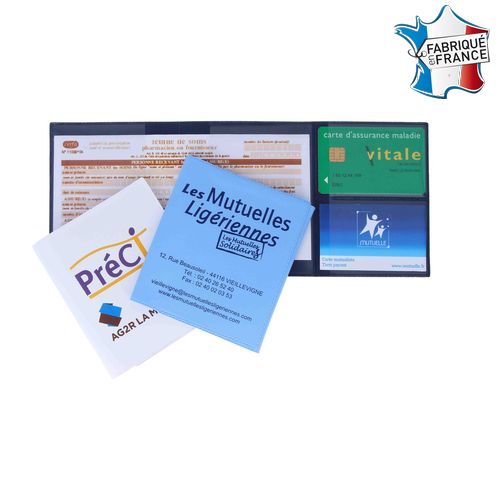 Porte carte sécurité sociale 2 cartes vitale