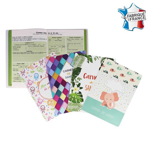 Couverture carnet de santé (humains) impression numérique
