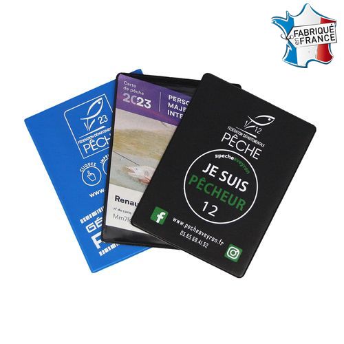 Étui pour carte de pêche