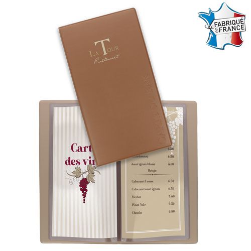 Porte carte des vins / carte de bar