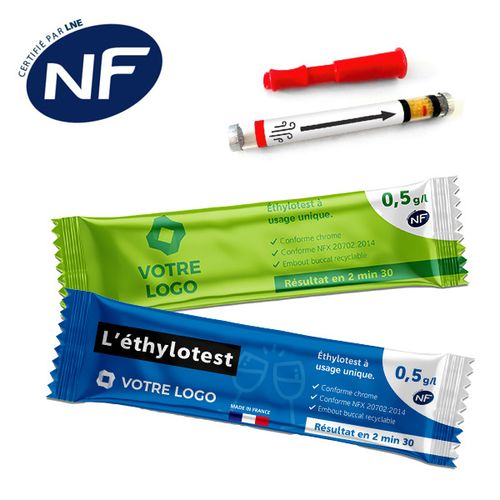 Ethylotest personnalisé premium - 0,5 et 0,2g/l