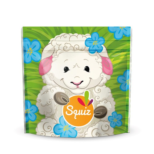 Sac à gouter Mouton fermeture type scratch