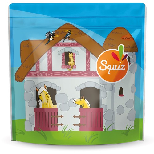Sac à gouter Ferme fermeture type scratch