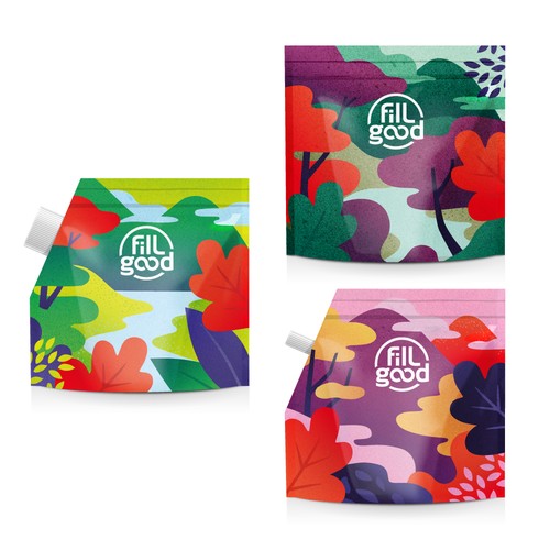 Lot de 3 Sacs à vrac doseurs réutilisables Modèle Gros, Petit Bouchon et Zip